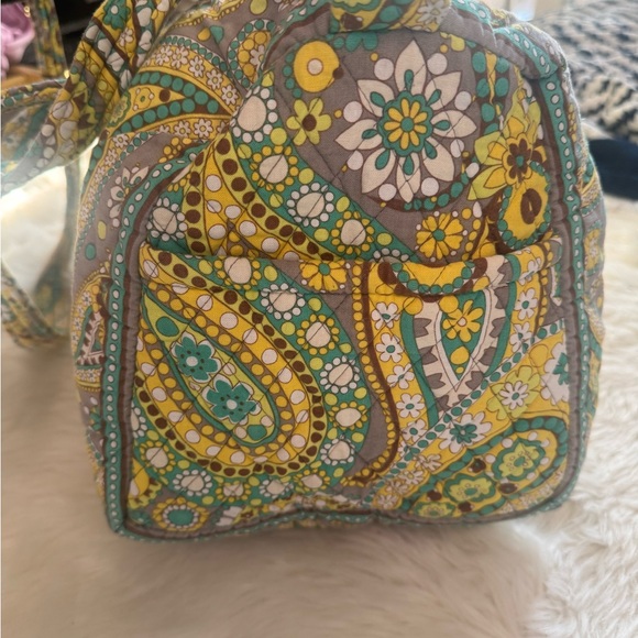 Vera Bradley Paisley Mini Duffel Bag - Yellow and Green - Picture 3 of 4